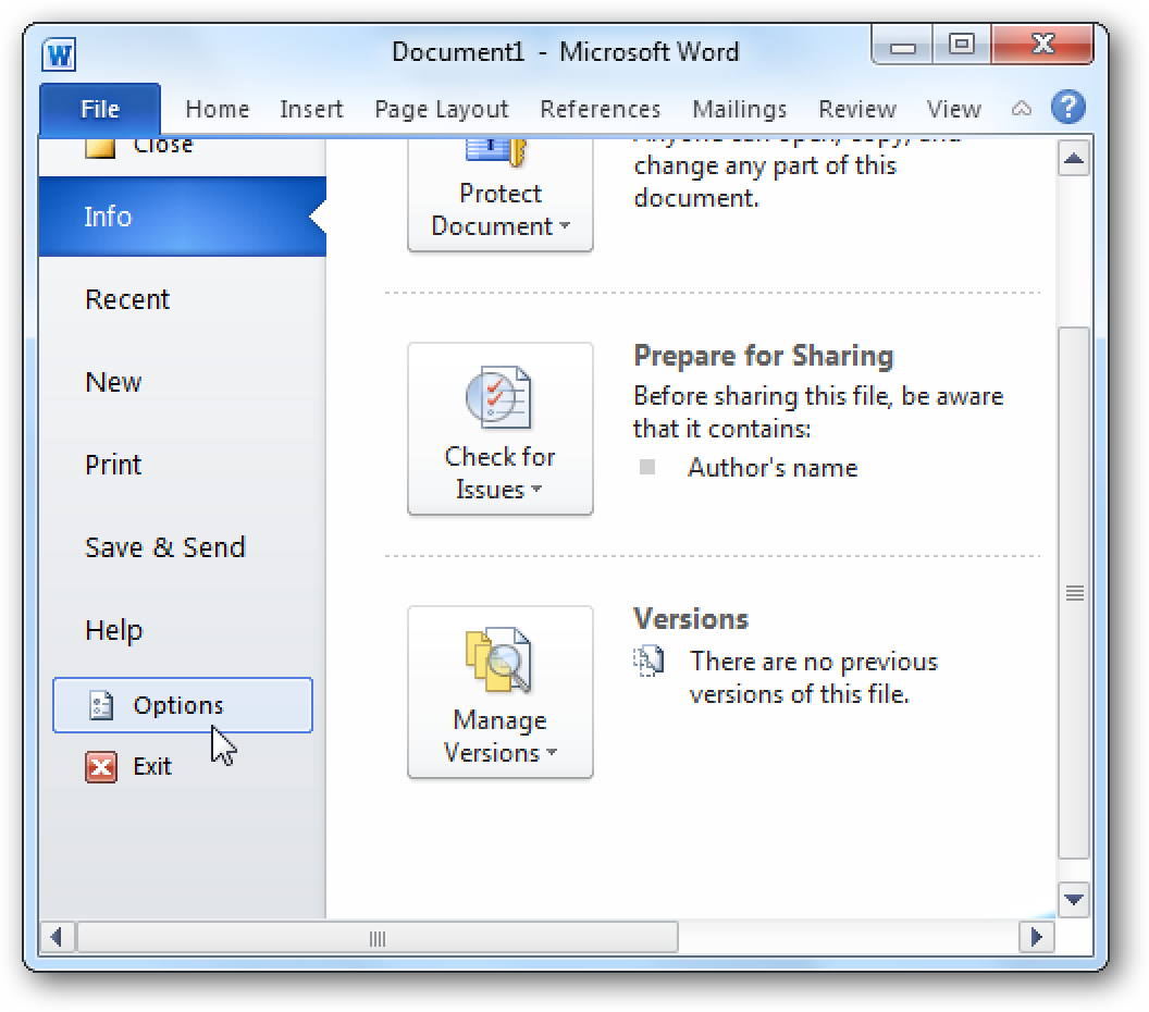 change microsoft word background color